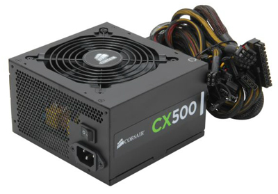 Fonte ATX V2.3 500W reais Corsair CX500 CP-9020047-WW