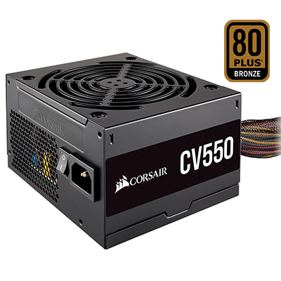 Fonte ATX 550W reais Corsair CV550 80 plus bronze PFC