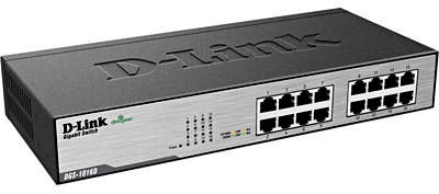 Switch D-Link DGS-1016D 16 portas 10/100/1000Mbps, rack