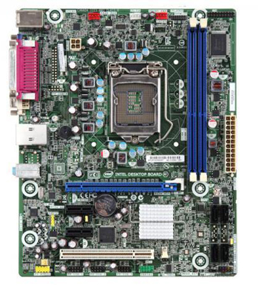 Placa me Intel DH61CRBR, LGA1155 VGA DVI p/ i3 i5 i7