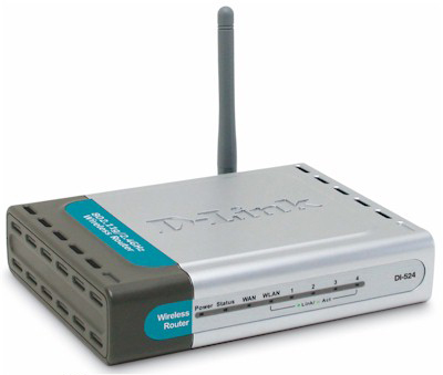 Router ADSL Wireless D-Link DI-524 802.11g 150Mbps 4 p