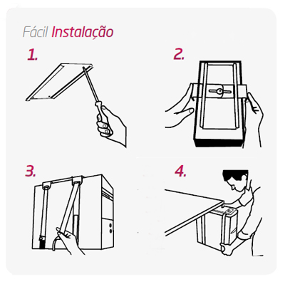 Suporte para CPU torre, Air Micro 1.022 Draw Torre NY