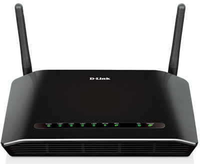 Roteador, modem ADSL2+ D-Link DSL-2740E N300 24/300Mbps