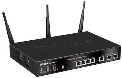 Roteador c/ 2 WAN, D-link DSR-1000N c/ VPN, 3G e IPS