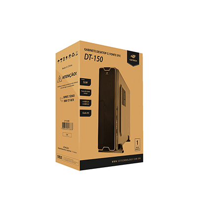 Gabinete desktop C3Tech DT-150 USB3 fonte 200W