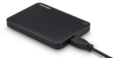 HD externo 500GB Toshiba Canvio ConnectII USB3 c/ Cloud