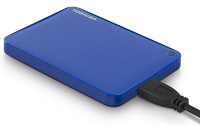 HD externo 500GB Toshiba Canvio ConnectII USB3 c/ Cloud