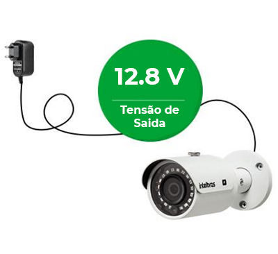 Fonte para cmeras Intelbras EF 1202 12V 2A conec. P4