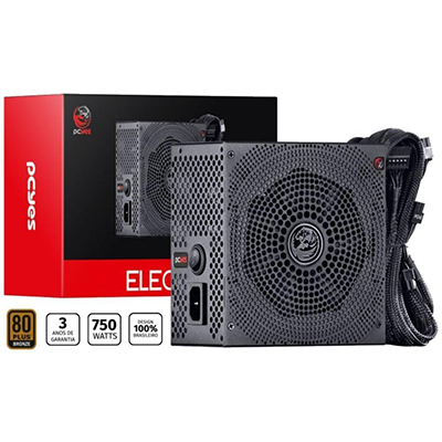 Fonte Gamer ATX 550W PCYes Electro V2 80 plus bronze