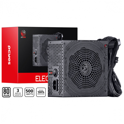 Fonte Gamer ATX 500W PCYes Electro V2 80 plus