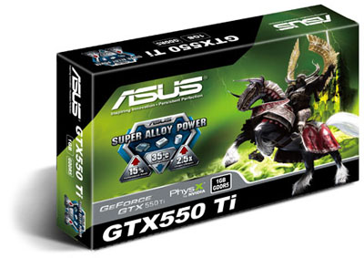 Placa v�deo Asus Geforce GTX550TI 1GB DDR5 VGA DVI HDMI