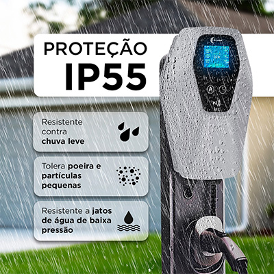 Carregador Veicular Coletek EV-07KW Basic RFID 7KW tipo 2 CLK BYD GWM