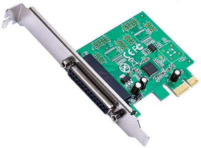 Placa PCIe X1 c/ 1 porta paralela Flexport F2211C