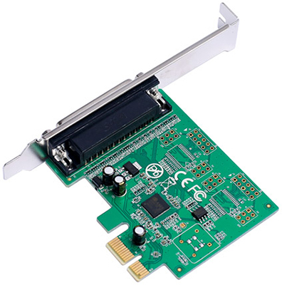 Placa PCIe X1 c/ 1 porta paralela Flexport F2211C