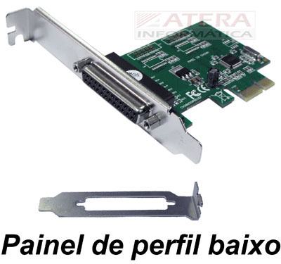 Placa PCI-e c/ 1 paralela Flexport F2212HW perfil duplo