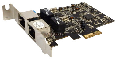 Placa rede PCIe FlexPort F2722EG 2 gigabit perfil baixo