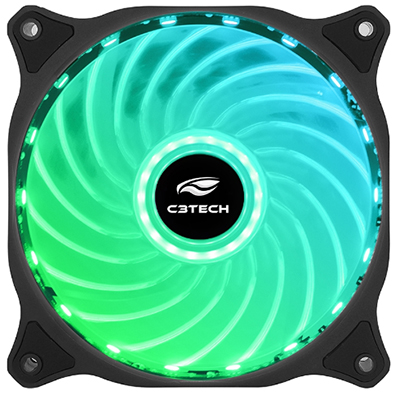 Cooler RGB 120x120x25mm C3Tech F9 Storm Series 1200 RPM