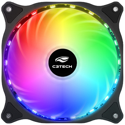 Cooler RGB 120x120x25mm C3Tech F9 Storm Series 1200 RPM