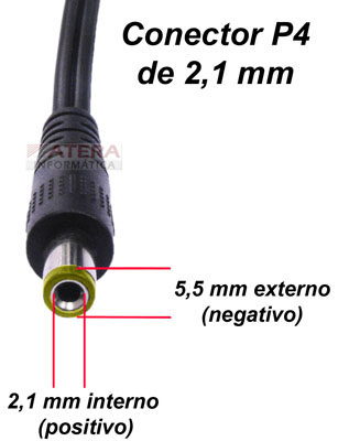 Fonte p/ cmera de CFTV MCM FON1287-RS 12V 1A, P4 2,1mm