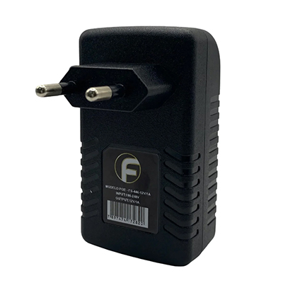 Fonte PoE 12VDC 1A Fasgold FS-446 bivolt autom. conex�o RJ-45