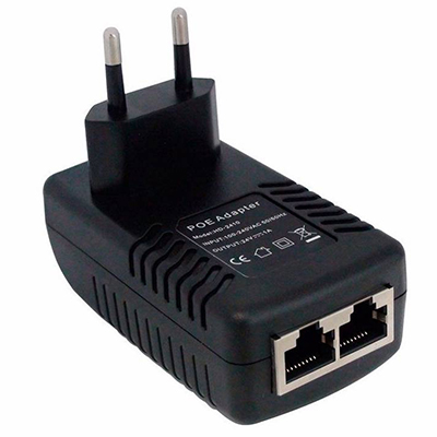 Fonte PoE  24VDC 1A Fasgold FS-447S bivolt autom. conex�o RJ-45