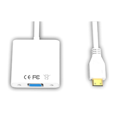 Adaptador Mini-HDMI p/ VGA e udio P2 FlexPort FX-HVA02