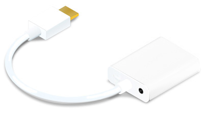 Adaptador Mini-HDMI p/ VGA e udio P2 FlexPort FX-HVA02