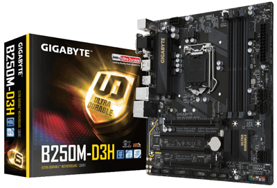 Placa me Gigabyte GA-B250M-D3H Intel LGA-1151, c/ M.2