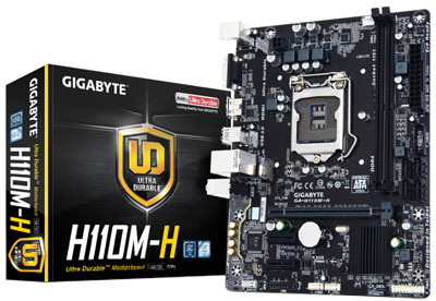 Placa me Gigabyte GA-H110M-H LGA-1151 DDR4 VGA e HDMI