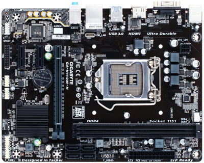 Placa me Gigabyte GA-H110M-H LGA-1151 DDR4 VGA e HDMI