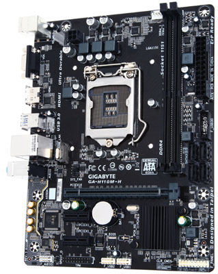 Placa me Gigabyte GA-H110M-H LGA-1151 DDR4 VGA e HDMI