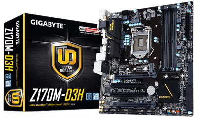 Placa me Gigabyte GA-Z170M-D3H DDR4 p/ Intel LGA1151