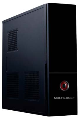 Gabinete mini slim torre Multilaser GA127, fonte 200W