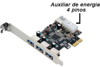 Placa PCI-e alta c/ 4 USB 3.0 Multilaser GA130 5Gbps