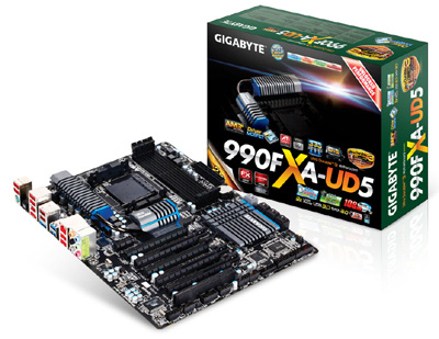 Placa me Gigabyte GA-990FXA-UD5, p/ AMD soquete AM3+