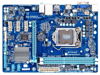 Placa me Gigabyte GA-H61M-DS2H p/ Intel LGA1155