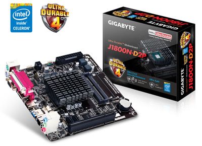 Placa me Gigabyte GA-J1800N-D2P c/ Celeron, VGA HDMI