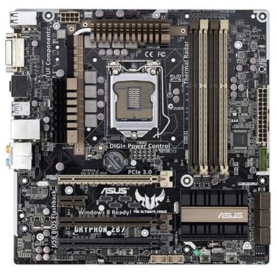 Placa me Asus GRYPHON Z87 p/ Intel LGA-1150, DVI HDMI