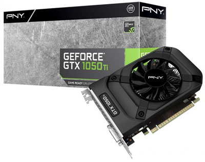 Placa vdeo PCI-e PNY Geforce GTX1050Ti 4GB DP HDMI DVI