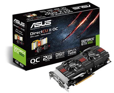 Placa v�deo Asus Geforce GTX660 2GB DDR5 2DVI HDMI DP