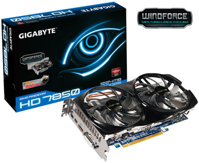 Placa v�deo Gigabyte HD7850 1GB DDR5 256bit DVI,HDMI,DP