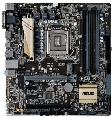 Placa me Asus H170M-PLUS/BR LGA-1151 DDR4 VGA DVI HDMI