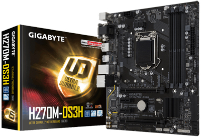 Placa me Gigabyte H270M-DS3H Intel LGA-1151 c/ Optane