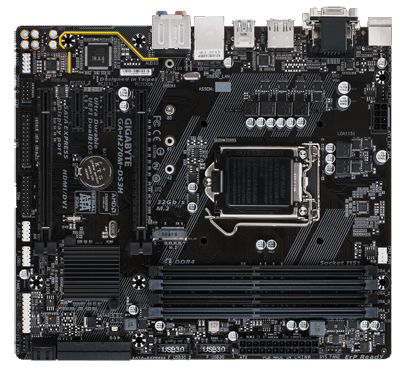 Placa me Gigabyte H270M-DS3H Intel LGA-1151 c/ Optane