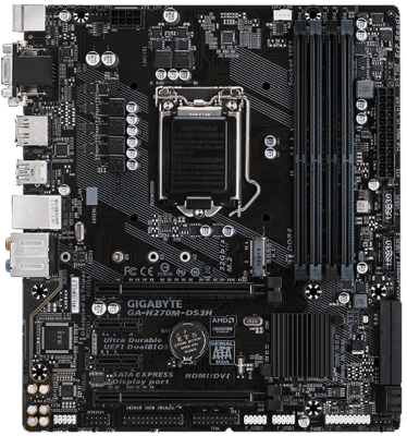 Placa me Gigabyte H270M-DS3H Intel LGA-1151 c/ Optane