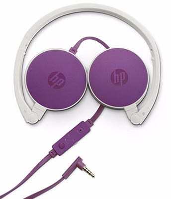 Headset c/ microfone HP H2800 Roxo, P2 c/ ajuste udio