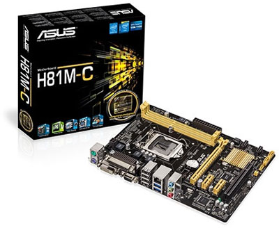 Placa me Asus H81M-C/BR Intel LGA-1150 DDR3 DVI VGA