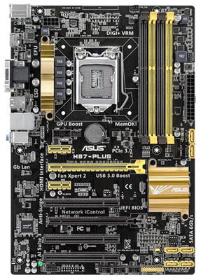 Placa me Asus H87-PLUS p/ Intel LGA-1150, c/ Crossfire