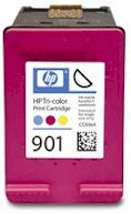 Cartucho tricolor HP 901 CC656AB 13ml J4540 J4580 J4680