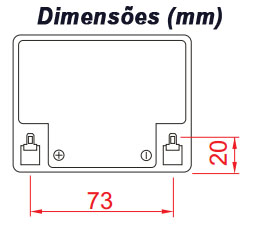 Bateria 12V, 5Ah CSB HR1221WF2 89,5x69x106 mm 5 anos